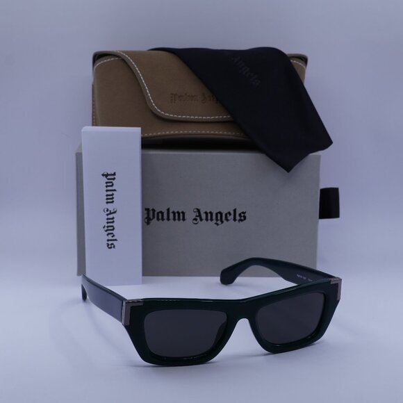 Palm Angels PERI10K MALIBU 5507 Cat Eye Sunglasses - Green/Dark Grey - Picture 1 of 9